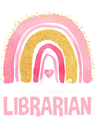 Womens Funny School Librarian Rainbow Watercolor Back To School, Png, Png For Shirt, Png Files For Sublimation, Digital