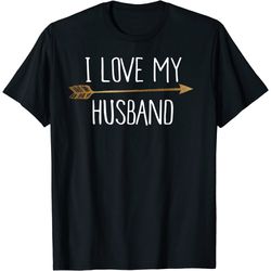 tribal arrows i love my husband shirt