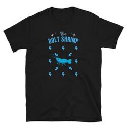 blue bolt cherry shrimp shirt - unisex t-shirt aquarium gift shirt hobby blue bolt shrimp fish planted aquascape aquaris