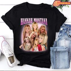 Hannah Montana T-Shirt, Miley Cyrus Shirt, Retro Hannah Montana Vintage Shirt, Miley Cyrus Unisex T-Shirt, Retro 90s Shi