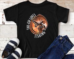 this kid loves fishing t-shirt  fish lover toddler gift idea