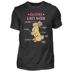 Rabbit T-Shirt Anatomy of a Rabbit Rabbit Lover - Men's Shirt