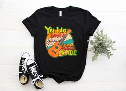 Ukulele Music Instrument Fan T-shirt, Vintage Musician Hawaiian Uke Lover Birthday Gift Tshirt Mini Guitar Player Teache