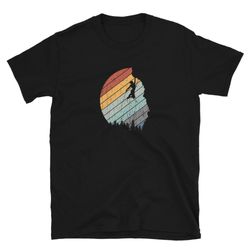 Retro Sunset Rock Climber Shirt