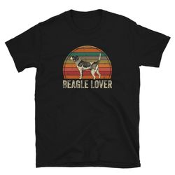 Retro Sunset Beagle Lover Unisex T-Shirt