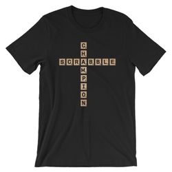 Scrabble Champion Cool Humor Unisex Shirt