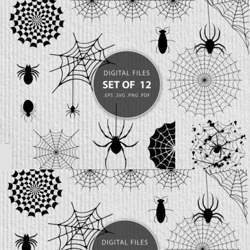 Spider Webs SVG Files Format Bundle