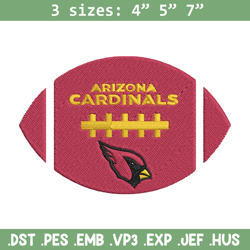 Arizona Cardinals Ball embroidery design, Cardinals embroidery, NFL embroidery, sport embroidery, embroidery design.