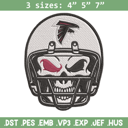 Atlanta Falcons Skull Helmet embroidery design, Falcons embroidery, NFL embroidery, sport embroidery, embroidery design.