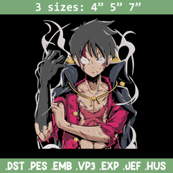 Luffy poster Embroidery Design,One piece Embroidery, Embroidery File, Anime Embroidery, Anime shirt,Digital download.
