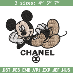 Mickey disney chanel Embroidery Design, Chanel Embroidery, Brand Embroidery, Embroidery File,Logo shirt,Digital download