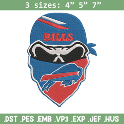 Skull Buffalo Bills embroidery design, Buffalo Bills embroidery, NFL embroidery, sport embroidery, embroidery design.