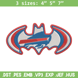 Batman Symbol Buffalo bills embroidery design, Bills embroidery, NFL embroidery, sport embroidery, embroidery design.
