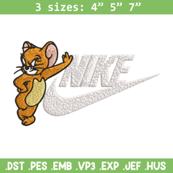 Jerry cartoon Nike Embroidery design, jerry cartoon Embroidery, Nike design, Embroidery file, Instant download.