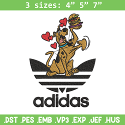 Dog love adidas Embroidery Design, Adidas Embroidery, Embroidery File, Brand Embroidery, Logo shirt, Digital download