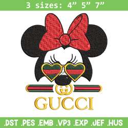 Minnie head Embroidery Design, Gucci Embroidery, Brand Embroidery, Logo shirt, Embroidery File, Digital download