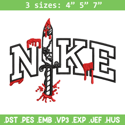 Penniwise Knife Nike Embroidery design, logo Embroidery, Nike design, Embroidery File, logo shirt, Digital download.