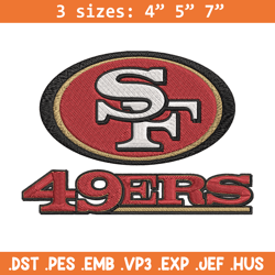 San Francisco 49ers embroidery design, 49ers embroidery, NFL embroidery, logo sport embroidery, embroidery design.