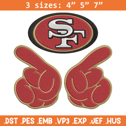 San Francisco 49ers embroidery design, 49ers embroidery, NFL embroidery, sport embroidery, embroidery design. (2)