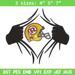 Washington redskins helmet embroidery design, Redskins embroidery, NFL embroidery, sport embroidery, embroidery design.