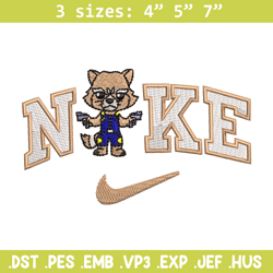 Cat x nike embroidery design, Cat cartoon embroidery, Nike design, Embroidery shirt, Embroidery file, Digital download
