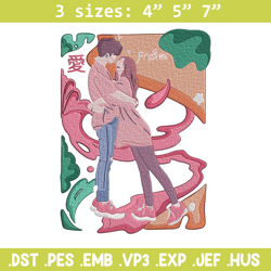 Couple poster Embroidery Design, Couple Embroidery, Embroidery File, Anime Embroidery, Anime shirt, Digital download
