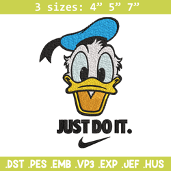 Donald Duck Nike Embroidery design, Donald Duck cartoon Embroidery, Nike design, Embroidery file, Instant download.