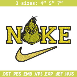 Grinch x nike Embroidery Design, Nike Embroidery, Brand Embroidery, Embroidery File, Logo shirt, Digital download