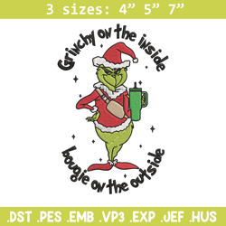 Grinchy Embroidery Design, Grinch Embroidery, Embroidery File, Chrismas Embroidery, Anime shirt, Digital download.