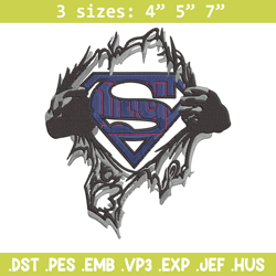 Superman Symbol New York Giants embroidery design, Giants embroidery, NFL embroidery, logo sport embroidery.
