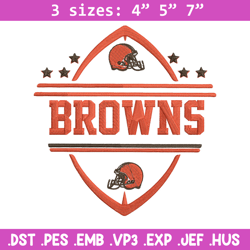 Cleveland Browns Ball embroidery design, Browns embroidery, NFL embroidery, logo sport embroidery, embroidery design.