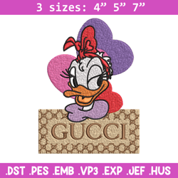 Daisy Donald Duck Gucci Embroidery design, Disney cartoon Embroidery, cartoon design, Embroidery File, Digital download