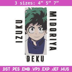 Deku poster Embroidery Design, Mha Embroidery, Embroidery File, Anime Embroidery, Anime shirt, Digital download