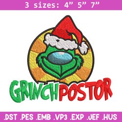 Grinch postor Christmas Embroidery design, Grinch christmas Embroidery, Grinch design, Embroidery file, Instant download