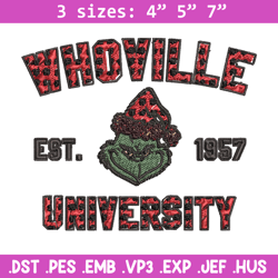 Grinch Whoville University Christmas Embroidery design, Grinch Christmas Embroidery, Grinch design, Digital download.