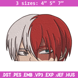 Shouto Peeker Embroidery Design, Mha Embroidery, Embroidery File, Anime Embroidery,Anime shirt, Digital download