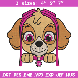 Skye dog Embroidery Design, Paw patrol Embroidery, Embroidery File, Anime Embroidery, Anime shirt, Digital download