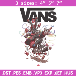 Vans logo Embroidery Design, Vans Embroidery, Embroidery File, Anime Embroidery, Anime shirt, Digital download