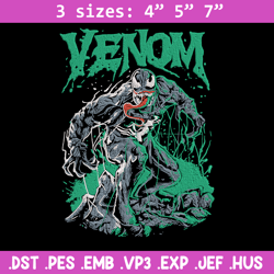 Venom poster Embroidery Design, Venom Embroidery, Embroidery File, Anime Embroidery, Anime shirt, Digital download