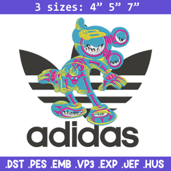 Adidas mickey Embroidery Design, Mickey Embroidery, Embroidery File, Adidas Embroidery, Anime shirt, Digital download