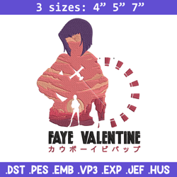 Faye Valentine Embroidery Design, Cowboy bebop Embroidery, Embroidery File,Anime Embroidery,Anime shirt,Digital download
