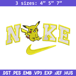 Nike pikachu embroidery design, Pokemon embroidery, Nike design, Embroidery shirt, Embroidery file, Digital download