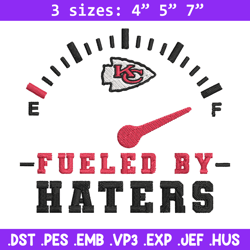 Fueled By Haters Kansas City Chiefs embroidery design, Kansas City Chiefs embroidery, NFL embroidery, sport embroidery.
