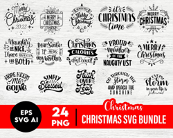 Christmas Svg Bundle Christmas Ornaments Svg Merry Christmas Svg Holidays svg Cut Files Cricut Silhouette