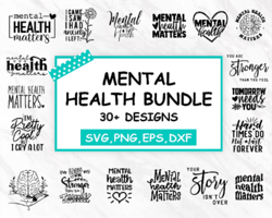 Mental Health SVG Bundle Inspirational svg Positive SVG Motivational SVG Hope Svg Mental HealthBlack Friday