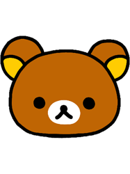 rilakkuma cute bear head
