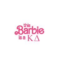 this barbie is a kappa delta graphic