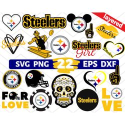 Pittsburgh Steelers svg, Pittsburgh Steelers logo, Pittsburgh Steelers clipart, Pittsburgh Steelers crciut