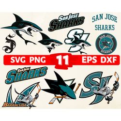 Digital Download, San Jose Sharks svg, San Jose Sharks logo, San Jose Sharks clipart, San Jose Sharks cricut