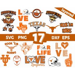 Digital Download, Texas Longhorns svg, Texas Longhorns clipart, Texas Longhorns logo